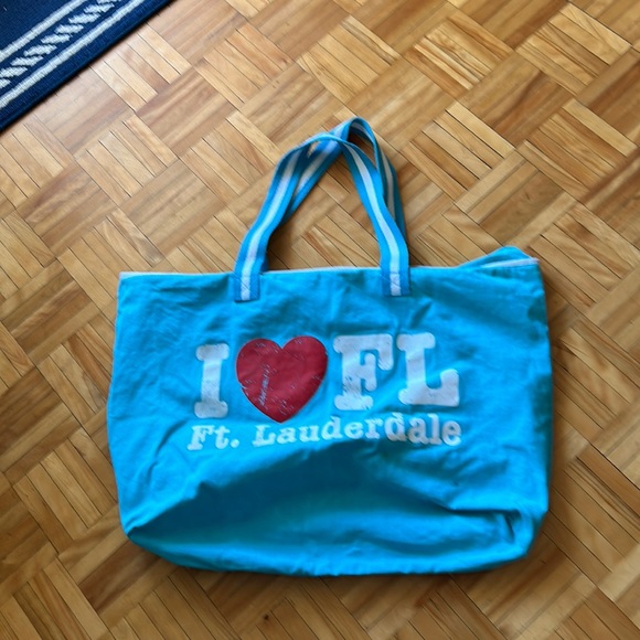 CANVAS BAG. I❤️FL beach bag/shopping tote - Picture 2 of 7